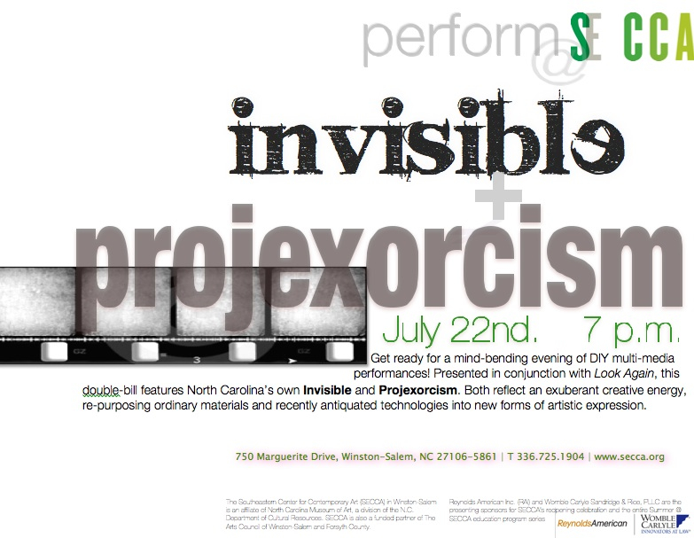 Projexorcism and Invisible at SECCA July 22, 2010